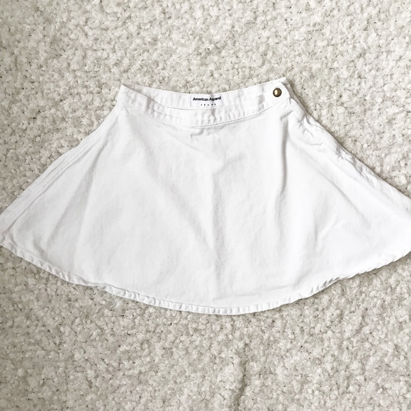 American Apparel Dresses & Skirts - 🆕 American Apparel White Denim Circle Skirt